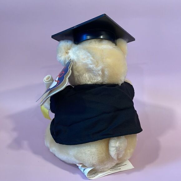 Vintage 1986 R. Dakin Congratulations Graduate Teddy Bear in Cap & Gown Excelle… - Picture 3 of 11